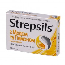 Strepsils 24 tablets thore lozenges Honey Lemon / Menthol Eucalyptus / Vitamin C / Original Sore Throat Стрепсилс 