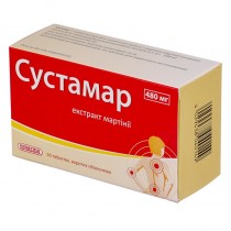Sustamar 50 tablets 480mg Harpagophytum procumbens Сустамар 