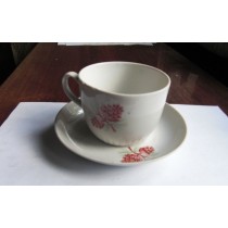 Tea pair Cup Saucer Vintage Porcelain Ukrainian USSR CCCR DMITROV PD160