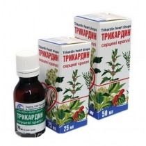 Tricardin 25ml & 50ml drops for heart treatment  Трикардин