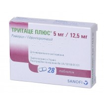Tritace Plus 28 tablets 5mg & 10mg Ramipril / 12,5mg Hydrochlorothiazide Ramipril RAMIPRILUM Тритаце Плюс