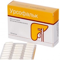Ursofalc Ursofalk 100 capsules 250mg Ursodeoxycholic acid - Gastritis Cirrhosis Урсофальк 