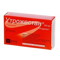 Utrogestan 30 tablets 100mg Progesterone Утрожестан 