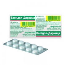 Validol 10 tablets 60mg VALIDOLUM Darnitsa Валидол 