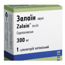 Zalain 1 vaginal supp 0,3g Sertaconazole Sertaconazolum Залаин 